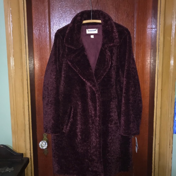 Michael Kors Teddy Coat in Dark Brandy XL NWT - Picture 3 of 16